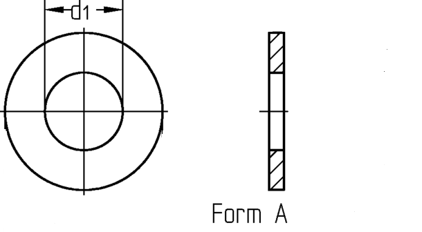 DIN 125 Scheiben Form A ohne Fase