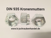 DIN 935 - Güte 6 AU Kronenmuttern mit metrischem Gewinde verzinkt M30 (1 Stück)