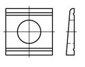 Vierkantscheiben DIN 434 für U-Träger