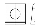 Vierkantscheiben DIN 435 für Doppel - T - Träger