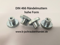 Rändelmuttern DIN 466 hohe Form