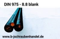 Gewindestangen DIN 975 - 8.8 Stahl blank Länge: 1.000 mm
