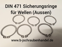 DIN 471 Edelstahl 1.4122 Außen (für Wellen )