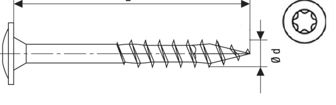 Tellerkopfschrauben mit 4 CUT-Spitze Fräser T-STAR plus