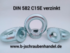 DIN 582 C15E Ringmuttern/Ösenmuttern/Kranösen M 16 galv. verzinkt 1 Stück