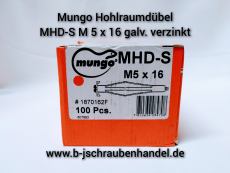 Mungo Hohlraumdübel M 5 x 16 Art.-Nr. 1870142F galv. verzinkt 100 Stück