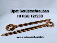 Upat Gerüstschrauben 10 RSG 12/230 gelb verzinkt (1 Stück)