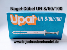 Nageldübel Upat Senkkopf UN 8/60/100 gelb verzinkt Art. Nr: 567 VE 50 Stk.Sonderpreise