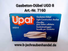 Upat Gasbeton-Dübel UGD 8 Art. Nr: 7160 VE 25 Stk. Sonderpreise