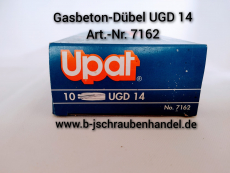 Upat Gasbeton-Dübel UGD 14 Art. Nr: 7162 VE 10 Stk. Sonderpreise