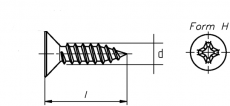 DIN 7982 A 2 5,5 x 25 -C-H // 500 Stück