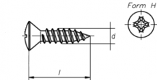 DIN 7983 A 2 4,2 x 45 -C-H // 100 Stück