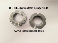 DIN 1804 - 14H Nutmuttern mit Feingewinde blank M 45 x 1,5 (10 Stück)