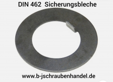 DIN 462 Sicherungsbleche mit Innennase für Nutmuttern DIN 1804 Stahl blank 8 mm (5 Stück)