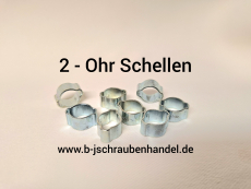 2-Ohr-Schellen galv. verzinkt 7 - 9 mm (10 Stück)