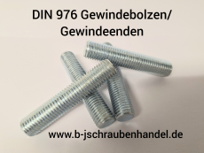 DIN 976 - 4.6 Gewindeenden galv. verzinkt M 12 x 475mm (5 Stück)