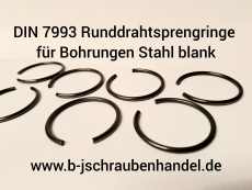 DIN 7993 Runddrahtsprengringe für Bohrungen Stahl blank RB 35 ( 1 Stück)