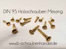 DIN 95 Messing mit Schlitz 6,0 x 50 (100 Stück)