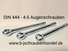 DIN 444 - 4.6 Augenschrauben galv. verzinkt BM 8 x 50 (10 Stück)