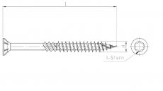 ART 89091 Holzbauschrauben CE Stahl 3,5 x 25 -T15 galv. verzinkt // 1000 Stück