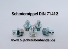 Schmiernippel DIN 71412 Form A (H1) AM 6 x 1 galv. verzinkt (100 Stück)