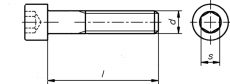 Zylinderschrauben mit Innensechskant - Güteklasse 12.9 blank - M 33 x 80 mm