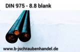 Gewindestangen DIN 975 - 8.8 Stahl blank M 33 x 1000 mm (1 Stück)