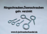 Ringschrauben Schraubhaken rund galv. verzinkt 25x 16 mm VPE 100 Stück