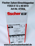 Zykon Einschlaganker Fischer FZEA II 12 x 40 M10 Art.-Nr. 47304 galv. verzinkt (100 Stück)