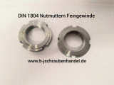 DIN 1804 - 14H Nutmuttern mit Feingewinde blank M 80 x 2 (5 Stück)