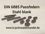 DIN 6885 Passfedern Form A Stahl blank C45 A 10 x 8 x 70 (1 Stück)
