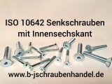 ISO 10642 (DIN 7991) - 8.8 Senkschauben mit Innensechskant galv. verzinkt M 10 x 50 (25 Stück)