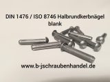 DIN 1475 / ISO 8746 Halbrundkerbnägel Stahl blank 4 x 10 (100 Stück)