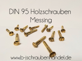 DIN 95 Messing mit Schlitz 6,0 x 80 ( 50 Stück)