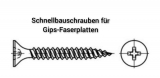 Schnellbauschrauben für Gips-Faserplatten VG phoshatiert 3,9 x 45 H2 (1.000 Stück)