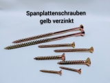 Spanplattenschrauben Senkkopf, Kreuzschlitz gelb verzinkt PZD 1 Vollgewinde 2,4 x 12 (200 Stück)