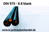 Gewindestangen DIN 975 - 8.8 Stahl blank M 39 x 1000 mm (1 Stück)