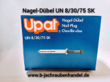 Nageldübel Upat Senkkopf UN 8/30/75 SK gelb verzinkt Art.-Nr: 566 VE 100 Stk.Sonderpreise
