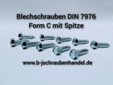 Sechskant Bohrschrauben Form C mit Spitze DIN 7976 2,9 x 32 Edelstahl A2