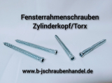 Fensterrahmenschrauben Zylinderkopf/Torx/Vollgewinde 7,5 x 92 (10 Stück)