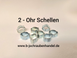 2-Ohr-Schellen galv. verzinkt 7 - 9 mm (5 Stück)