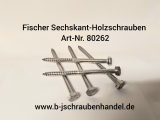 Fischer Sechskant-Holzschrauben 7 x 105 Edelstahl A4 (Art.-Nr. 80262) 1 Stück