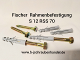 Fischer Schrauben/Dübel Rahmen-Befestigungen S 12 RSS 70 SW 17 Art.-Nr. 80621 verzinkt (50 Stück)